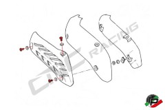 CNC Racing Schrauben-Set Hitzeschutz Krmmer Ducati Monster 821 & 1200